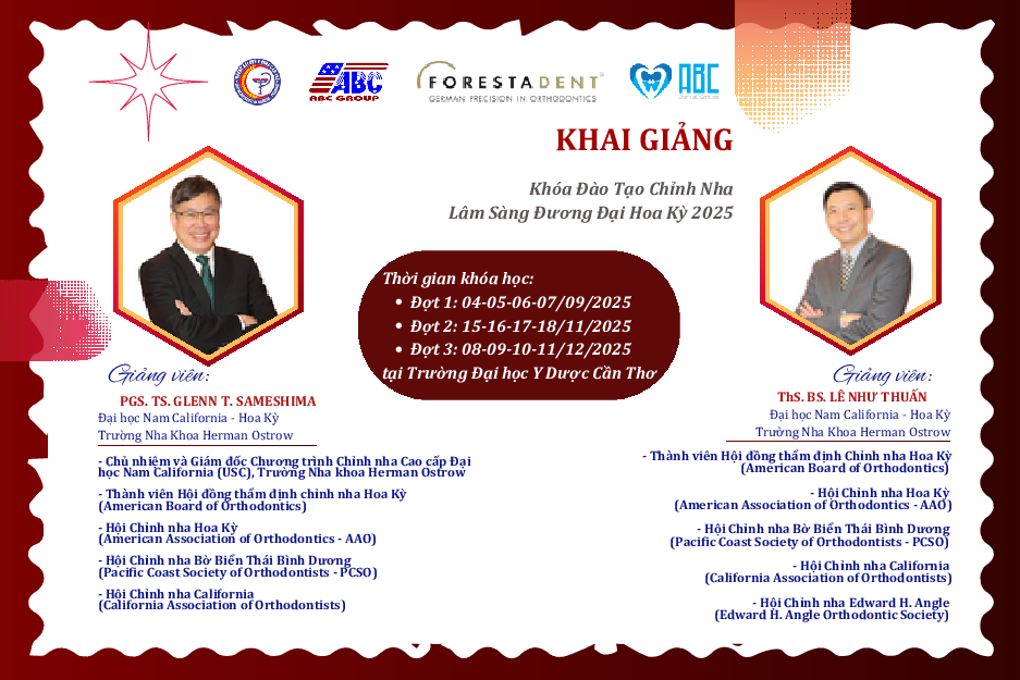 KHAI GIẢNG KHÓA CHỈNH NHA 2025 - THÀNH PHỐ CẦN THƠ 